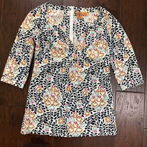 Tory Burch Alexiane Linen Tunic Sz 6